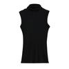 Pure Desire Style Colete sem mangas com gola alta Feminino 2025 Design de verão Sense Slim-fit Slimming Base interna Camisa Top externo