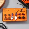 Venda Quente Transfronteiriça Brincos de Halloween Brincos de Feriado Cabeça de Abóbora Brincos de Bruxa Combinação de 6 Pares Traje de Dia de Todos os Santos
