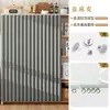 Cortinas Cubre Estantes Sin Taladro A Prueba de Aceite Plegables para Estantes de Cocina Gabinetes Librerías Cortinas a Prueba de Polvo Oculta-Feo