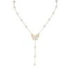 Colar com Pingente de Pérola e Borboleta de Luxo Leve de Nicho Elegante Corrente para Clavícula Explosiva de Verão para Mulheres Galvanizado a Ouro Real