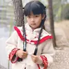 Diadema con Trenza Retorcida y Lazo para Peluca Sintética Hecha a Mano para Niños, Doble Cola de Caballo Trenzada, Clip de Seda de Alta Temperatura