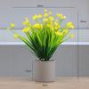 Planta de Simulación Flor Falsa de Plástico 7 Ramas Camelia Gympani Flor de Pasto de Primavera Aciano Hotel Adornos Decoración del Hogar