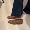 Primeiro Encontro Temporada Retrô Camurça Patchwork Bico Baixo Salto Escondido Sapatos Femininos para o Dia a Dia Elegantes T-Strap Mary Jane
