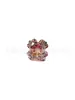 Aleación de Titanio F136 Trébol de Cuatro Hojas Zirconia Degradado Brillante G23 Titanio Arete para Hélice Auricular Stud para Labio Joyería para Piercings Corporales Accesorios
