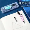 Deli 72154 Compás para Estudiantes, Adecuado para Exámenes de Escuela Secundaria y Primaria, Juego de Dibujo de Círculos Geométricos Matemáticos con Regla y Compás