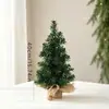 Múltiples Tipos de Árboles de Navidad de Escritorio, Árboles de Navidad Escarchados Cubiertos de Nieve Estilo Ins Nórdico, Árboles de Navidad Artificiales a Cuadros Estilo Campestre Americano