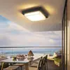 Lámparas de techo para exteriores, impermeables y a prueba de insectos, adecuadas para balcones, patios, pérgolas, pasillos, corredores y entradas exteriores, incluyendo los aleros de las casas.
