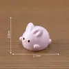 Cerdo lindo, gato regordete, figuras de animales redondos, adorables miniaturas, decoraciones DIY para casa de muñecas, accesorios y adornos para paisajes en miniatura