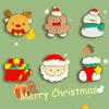 Insignia Metálica de Santa Claus Linda de Dibujos Animados Regalo de Navidad Accesorios para Ropa Broche Dulces Decoraciones para Bolsas
