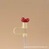Tapa Antipolvo para Popote de Silicona de 8 mm Tapa Antipolvo Popote de Vidrio Popote de Acero Inoxidable Tapa Antipolvo para Popote Tapón para Popote de 12 mm