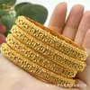 Pulsera de Aleación Chapada en Oro de Venta Caliente Novia de Dubái India Lujo Ligero para Mujer Boda Oro Arena Pulsera Joyería Al por Mayor