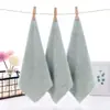 Toalla Cuadrada Pequeña para Niños Fabricante al por Mayor Terciopelo de Coral Toalla de Mano para Guardería Oso Regalo Cuadrada Lisa Pequeña