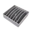 Caja de almacenamiento para ropa interior color rosa beige de cuatro piezas caja de almacenamiento de tela para calcetines caja de almacenamiento para sujetadores 6 compartimentos 7 compartimentos 8 compartimentos 2