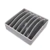 Caja de almacenamiento para ropa interior color rosa beige de cuatro piezas caja de almacenamiento de tela para calcetines caja de almacenamiento para sujetadores 6 compartimentos 7 compartimentos 8 compartimentos 2