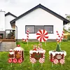 Decoração de Placa de Chão de Natal Nova 2026 Transfronteiriça - Placa de Decoração de Gramado para Festa de Quintal de Natal Merry Christmas