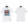 Versión correcta PALM camiseta de manga corta con estampado de letras de ángeles de oso decapitado para hombre y mujer, manga corta de verano