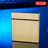 Nuevo estuche para cigarrillos de 20 unidades, acabado cepillado, diseño ultraplano con tapa abatible, elegante y creativo, a prueba de humedad, resistente a la presión y portátil