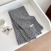 Bufanda de Punto Azul Suave y Acogedora para Mujer, Estilo Coreano de Invierno, Sensación de Alta Gama, Engrosada para Protección contra el Frío y Calor, Calentador de Cuello, Nuevo Modelo 2025