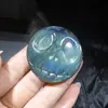 Labradorita natural de alto brillo pequeña margarita girasol Ankh pieza tallada piedra en bruto piedra lunar accesorio DIY colgante