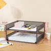 Estante de almacenamiento para escritorio de oficina, organizador de archivos, caja de almacenamiento de archivos, colección de artículos de oficina, estante de archivos multicapa