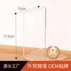 Estante de Livros Acrílica Transparente Suporte de Livros em L Suporte de Exibição de Livros Ilustrados Rack de Exibição de Álbum de Fotos de Plexiglass Porta-Livros para Livraria