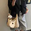 Mochila Feminina Casual para Deslocamento 2025 de Grande Capacidade Moda Simples de Aparência Sofisticada Bolsa Tote de Ombro Único Axilar