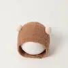 Gorro Protector de Oídos para Bebé de un Mes, Gorro Protector de Oídos Pequeño de Bola para Otoño e Invierno Súper Lindo para Niños y Niñas, Gorro de Felpa para Bebé para Mantener Caliente