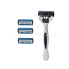 Navaja Manual de Seis Capas para Hombre Afeitadora de Barba de 6 Cuchillas Cuchillo para Afeitar la Cara Fabricante En Stock Transfronterizo