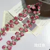 Cinta Bordada Floral Estilo Pastoral, Suave y Colorida, para Ropa de Niñas, Adorno de Escote y Falda de Mujer