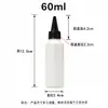 En Stock Suministro Directo Botellas de Plástico Exprimibles de HDPE con Boquilla Blanca Puntiaguda para Tinta, Pegamento, Esmalte de Uñas y Otros Líquidos, Varias Opciones Disponibles