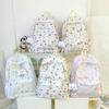 Mochila Escolar Gatinho Fofo Laço Caseiro Japonês Alto Valor de Cor Mochila de Menina Macia Mochila de Classe para Aluno do Ensino Médio