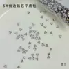 5A Zircônia Chanfrada Triângulo Nail Art Strass Ornamentos Laço Mosaico de Strass Unhas Postiças Strass Empilhados Feitos à Mão Acessórios de Strass para Unhas