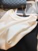 Excelente textura! Muy recomendado, solo necesario en primavera y verano ~ camiseta básica minimalista de calidad con triángulo trasero, holgada y de manga corta