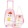 Nuevo Set de Bolso con Ruedas Transfronterizo para Niños, Maleta con Ruedas para Niños que se Puede Usar como Mochila, Personalizable y al por Mayor