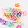 Macaron Ola Grande Hueca Flor de Cinco Pétalos Acrílico DIY Pendientes Hechos a Mano Accesorios para el Cabello Materiales Accesorios de Joyería