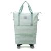 Bolsa de viaje de gran capacidad con rueda universal para estudiantes de vacaciones, mujeres embarazadas esperando el parto, bolsa de almacenamiento, separación húmedo y seco, bolsa de gimnasio expandible