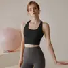 Sujetador Deportivo de Tirante Ancho para Mujer, Ropa Exterior de Fitness Una Pieza con Almohadillas en el Pecho, Camiseta sin Mangas de Yoga, Camiseta sin Mangas de Yoga con Almohadillas Integradas en el Pecho