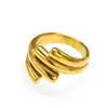 Anillo de Línea Simple de Moda Transfronterizo Europeo y Americano para Mujer Diseño de Nicho Popular Versátil Anillo de Acero de Titanio Venta al por Mayor