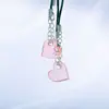 Molde para colgante de gota de pegamento de cristal DIY espejo alto diez incluso corazón grande corazón pequeño forma de colgante molde de silicona venta al por mayor