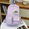 Mochila Casual Tendência de Grande Capacidade para Alunos do Ensino Fundamental II e Médio Mochila Fashion Versátil Estilo Coreano para Estudar e Ir ao Trabalho