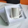 Taza de Porcelana Fina de Hueso de Palacio Vintage de Lujo Ligero Estilo Europeo Transfronterizo Taza para Leche para Desayuno Taza para Avena Taza de Oficina para Café