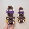 Tênis de treino infantis alemães, coleção primavera 2026: novos tênis casuais retrô para meninos, tênis color block estilo coreano para meninas, versáteis e fáceis de combinar