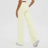 Pantalones de Yoga Transfronterizos Europeos y Americanos Cintura Alta Pierna Recta Sueltos Adelgazantes Pierna Ancha Ropa de Yoga Deportiva Exterior Fitness para Mujer