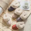 Pantuflas de Algodón Ropa de Casa de Felpa Otoño e Invierno Más Vendidas Pareja Cálidas Antideslizantes de Algodón para Mujer Pantuflas para Damas al por Mayor