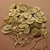 Moedas dos Cinco Imperadores e Dez Imperadores Espessadas Pingente de Moeda de Cobre Antiga Corda de Cânhamo Moeda de Cobre Latão Dinheiro dos Cinco Imperadores Artesanato Venda por Atacado
