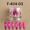 Novo Pó de Espelho Mágico para Nail Art Transfronteiriço Roxo + Dourado Rosa + Vermelho Rosa Alto Brilho Metálico