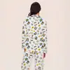 2025 Novo Comércio Exterior Europeu e Americano da Amazon Pijama de Calça Longa de Seda de Leite Roupas Domésticas Transfronteiriças