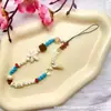Cordón Decorativo con Cuentas Marrones Cámara Accesorio de Moda Versátil Retro Cadena Personalizada para Teléfono Accesorio Maillard
