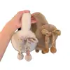 Orejeras de Felpa con Puntos de Color Dopamina y Lazo para Mujer, Lindas, Protección para los Oídos, Antihielo, Ciclismo, Estilo Auriculares Cálidos, para Exteriores