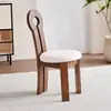 Silla de comedor de madera maciza usada, silla vintage de diseñador para uso doméstico, taburete de tocador para apartamento pequeño, silla de ocio, silla moderna con respaldo